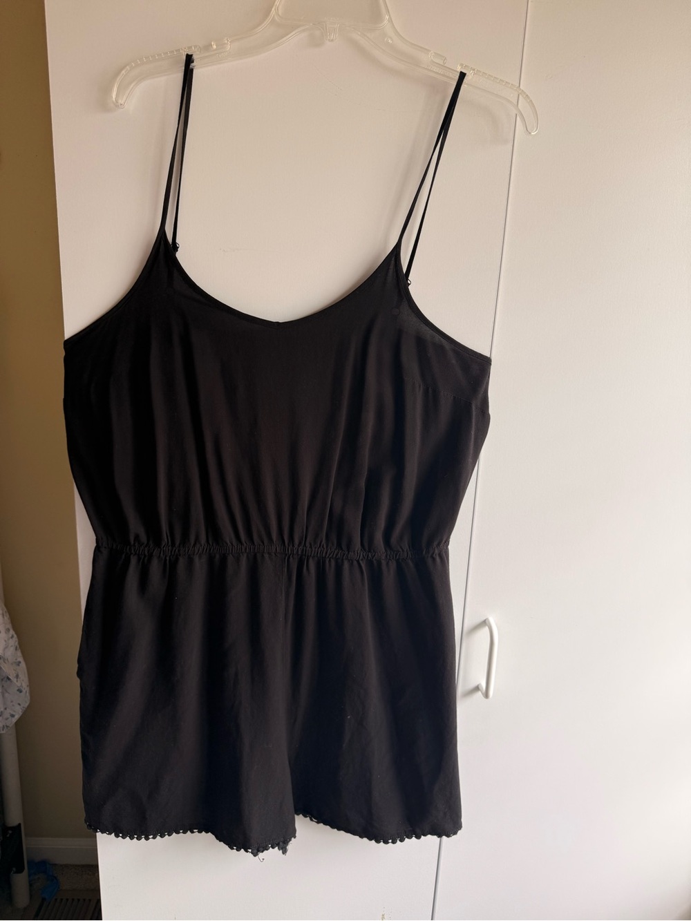 Black Spaghetti Strap playsuit jumpsuit